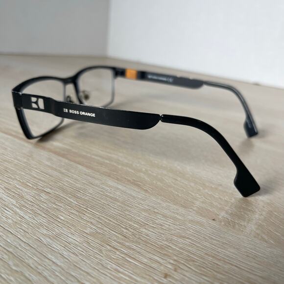 Hugo Boss Orange BO 0001 003 Eyeglasses READ Frames Only Metal Black 53-16-140 - Picture 7 of 10
